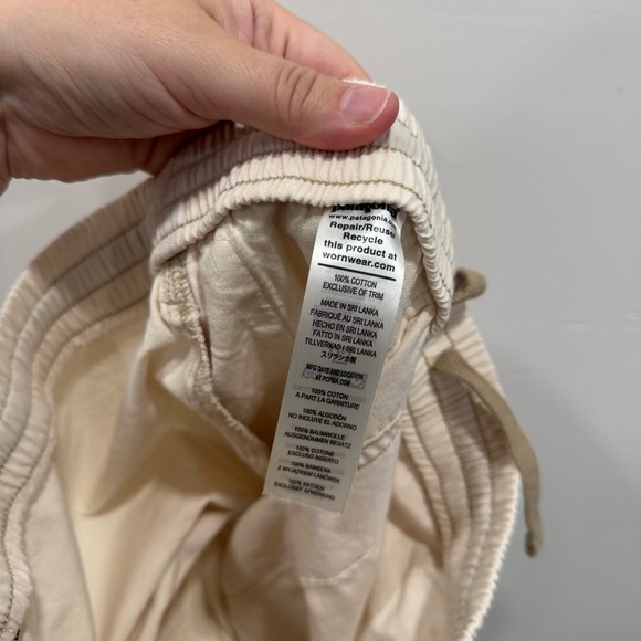 Patagonia Men’s Funhoggers Pants Off White Cream Small Casual - Picture 7 of 8